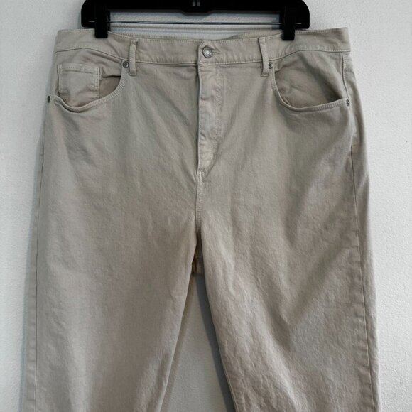 Loft "The Slim" Off White Jeans Size 18 / 34 - Worn Once - Picture 3 of 11